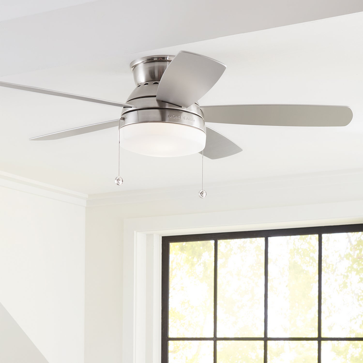 Generation Lighting. - 5TV52BSD-V1 - 52"Ceiling Fan - Traverse - Brushed Steel