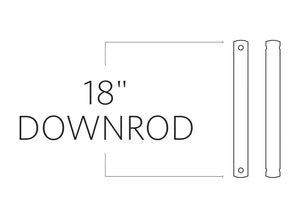 Visual Comfort Fan - DR18DWZ - Downrod - Universal - Dark Weathered Zinc
