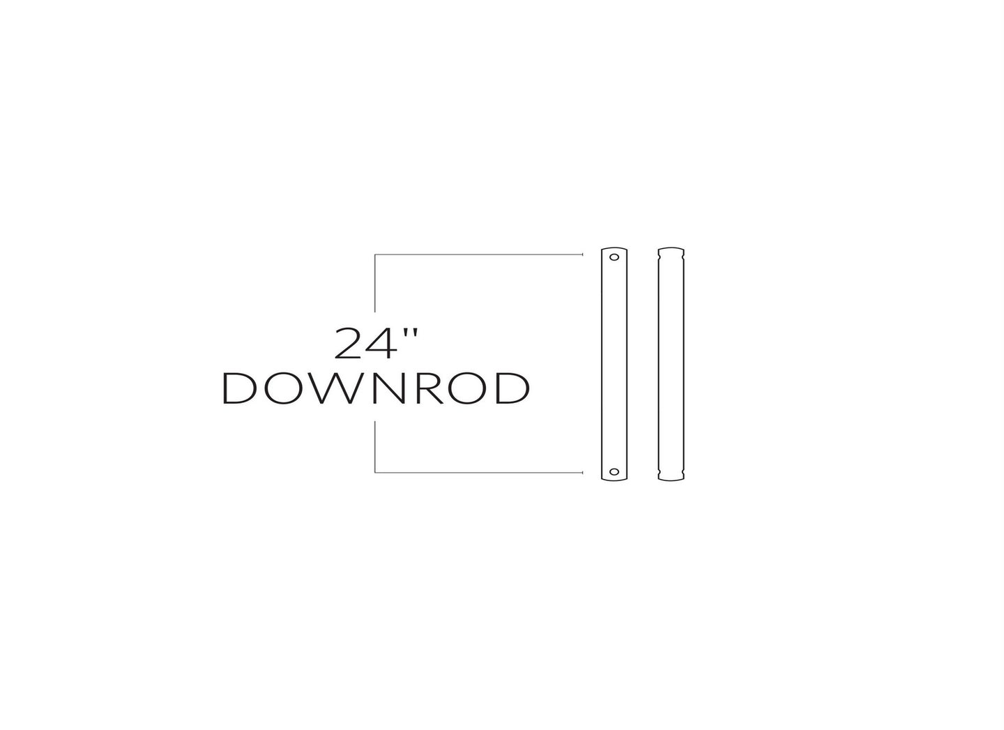 Visual Comfort Fan - DR24BZ - Downrod - Universal - Bronze