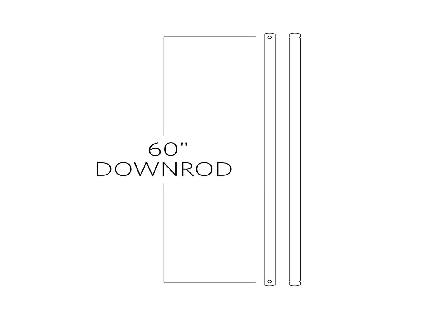 Visual Comfort Fan - DR60BZ - Downrod - Universal - Bronze