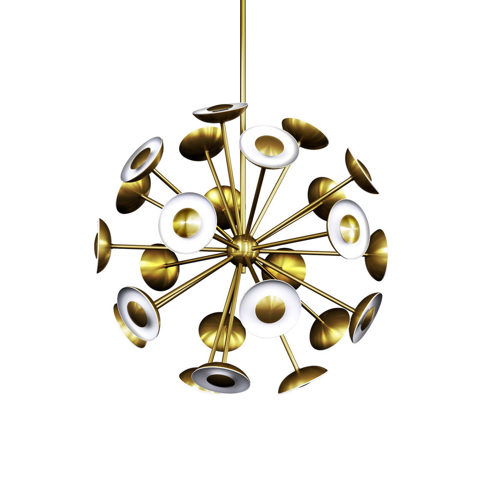 BlackJack Lighting - DOT-27C-EG-12T-30K - LED Chandelier - Dot - Etched Gold