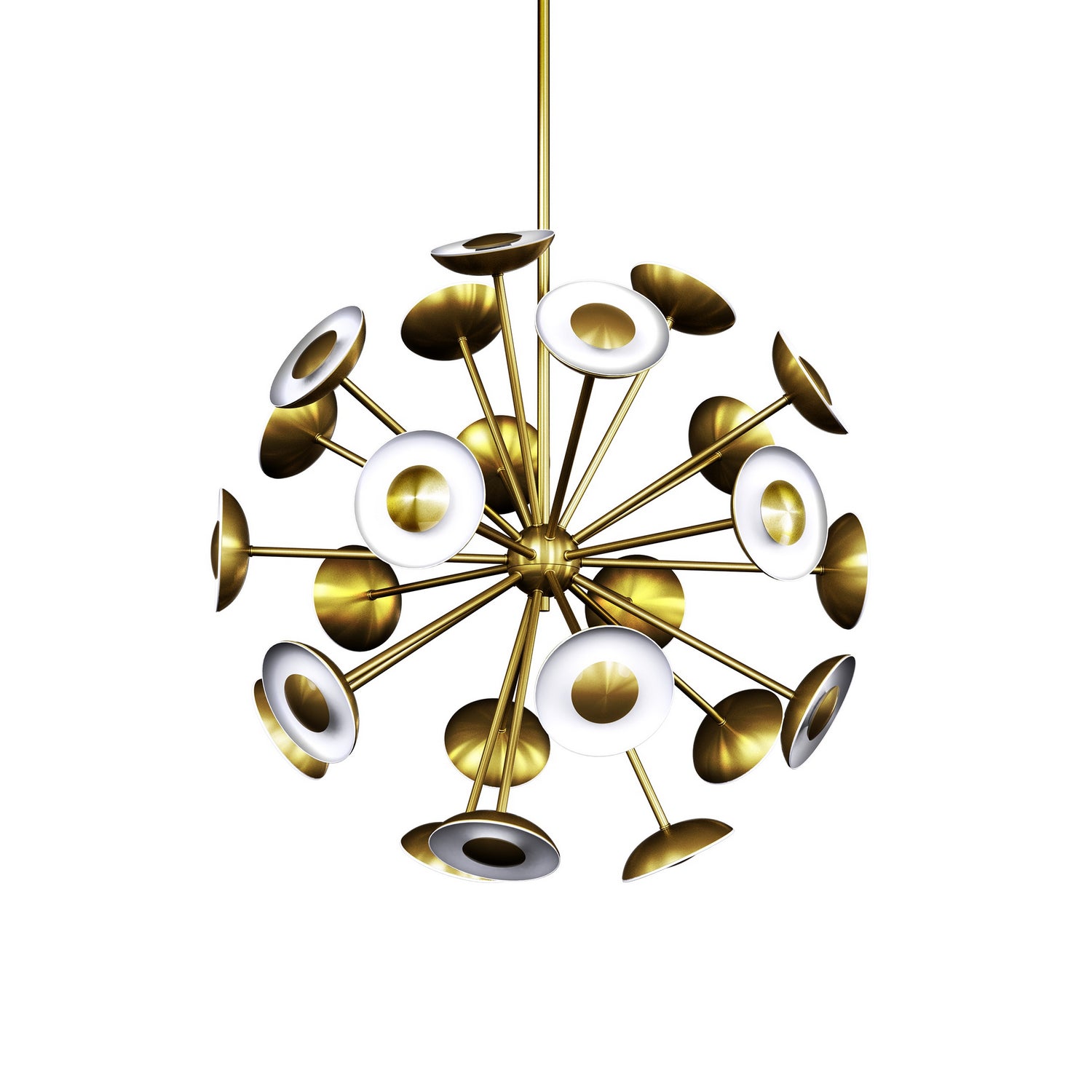 BlackJack Lighting - DOT-27C-EG-12T-30K - LED Chandelier - Dot - Etched Gold