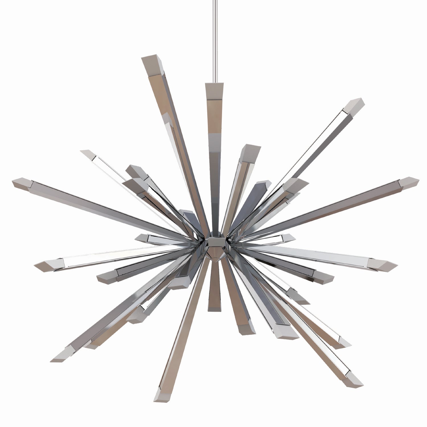 BlackJack Lighting - STB-40C-PC-27U-30K - LED Chandelier - Starburst - Polished Chrome