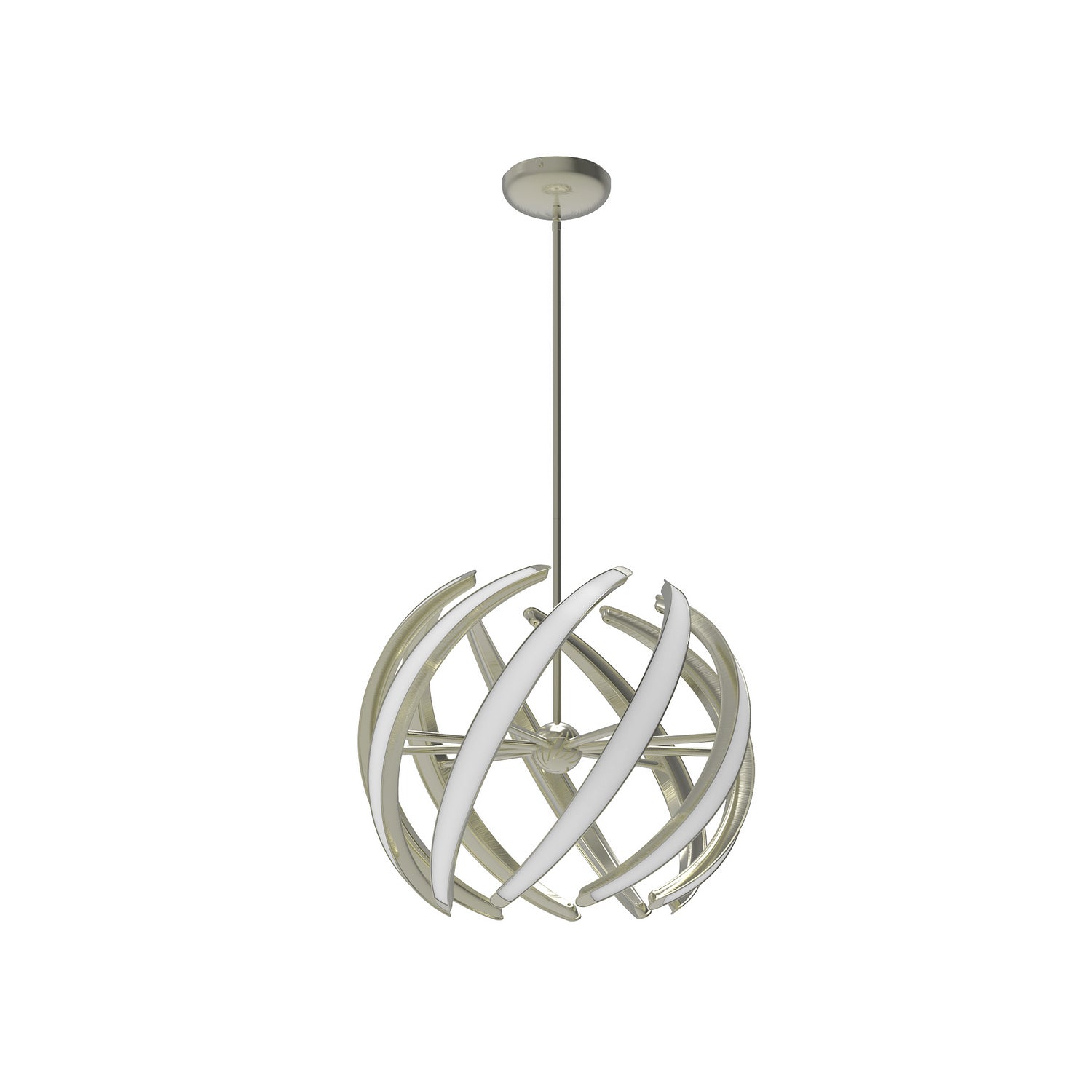 BlackJack Lighting - SWL-23P-SN-27U-30K - LED Pendant - Swirl - Satin Nickel