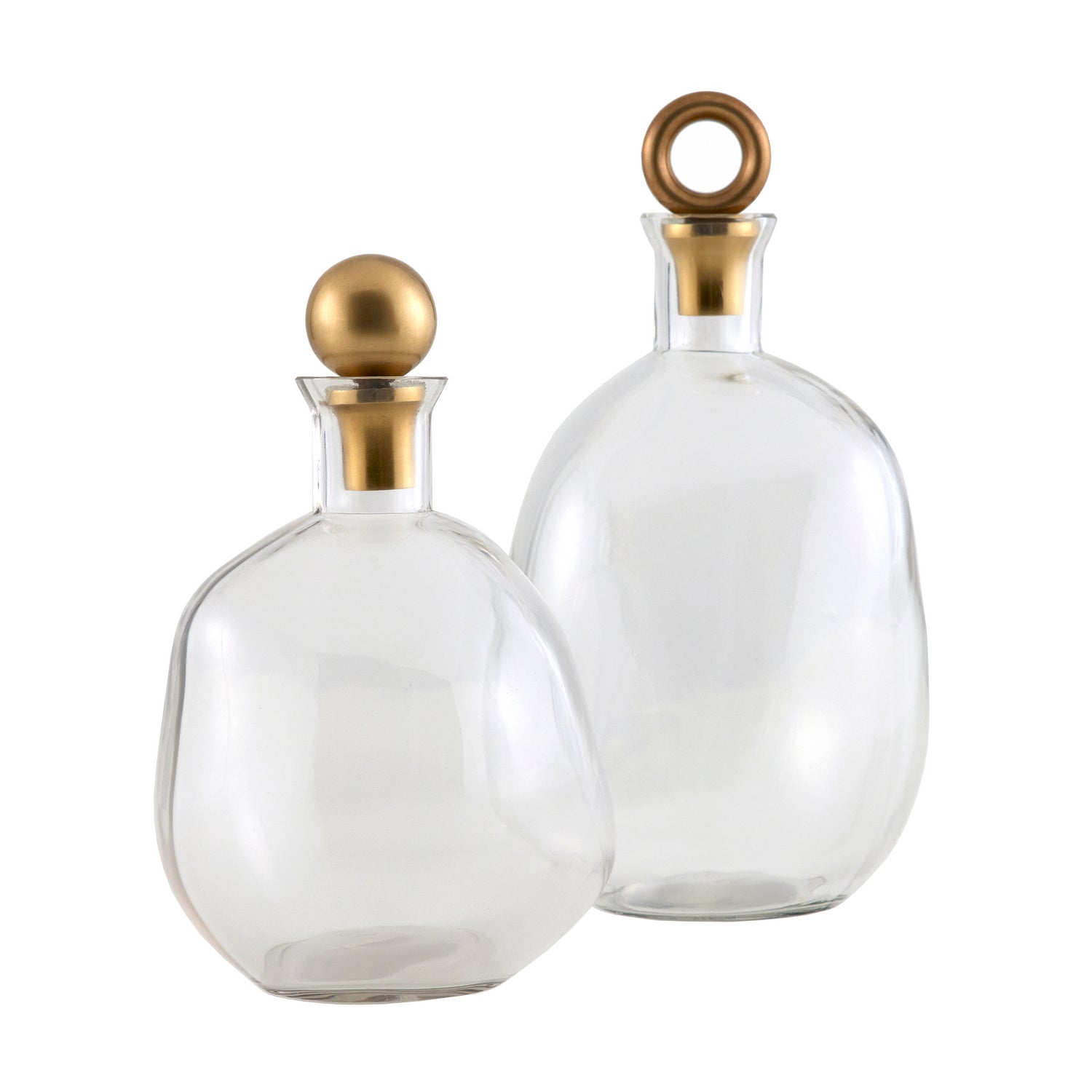 Arteriors - 4789 - Decanter, set of 2 - Frances - Clear