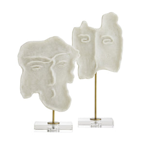 Arteriors - 9235 - Sculpture, set of 2 - Davids - White