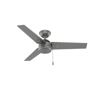 Hunter - 50256 - 44" Ceiling Fan - Cassius - Matte Silver