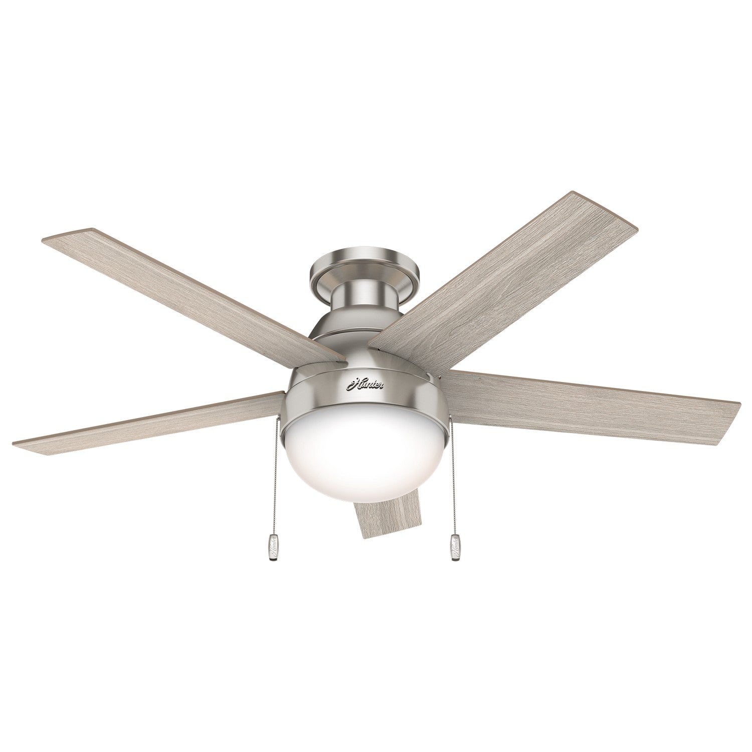 Hunter - 50278 - 46" Ceiling Fan - Anslee - Brushed Nickel