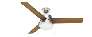 Hunter - 50380 - 52" Ceiling Fan - Aker - Brushed Nickel