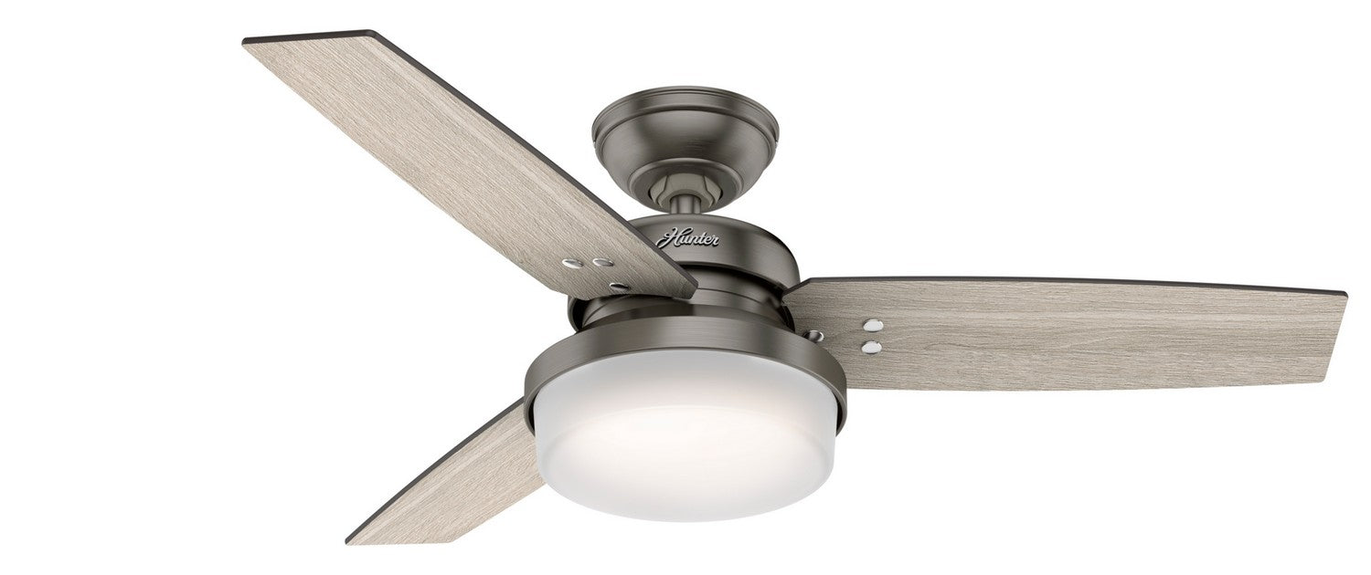 Hunter - 50393 - 44" Ceiling Fan - Sentinel - Brushed Slate