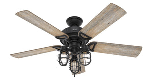 Hunter - 50409 - 52" Ceiling Fan - Starklake - Natural Black Iron