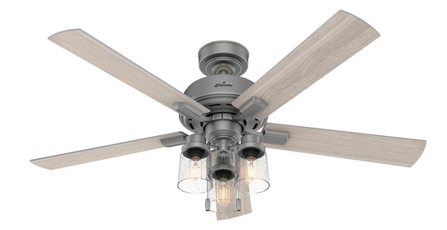 Hunter - 50651 - 52" Ceiling Fan - Hartland - Matte Silver