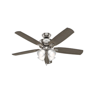 Hunter - 53216 - 52" Ceiling Fan - Amberlin - Brushed Nickel