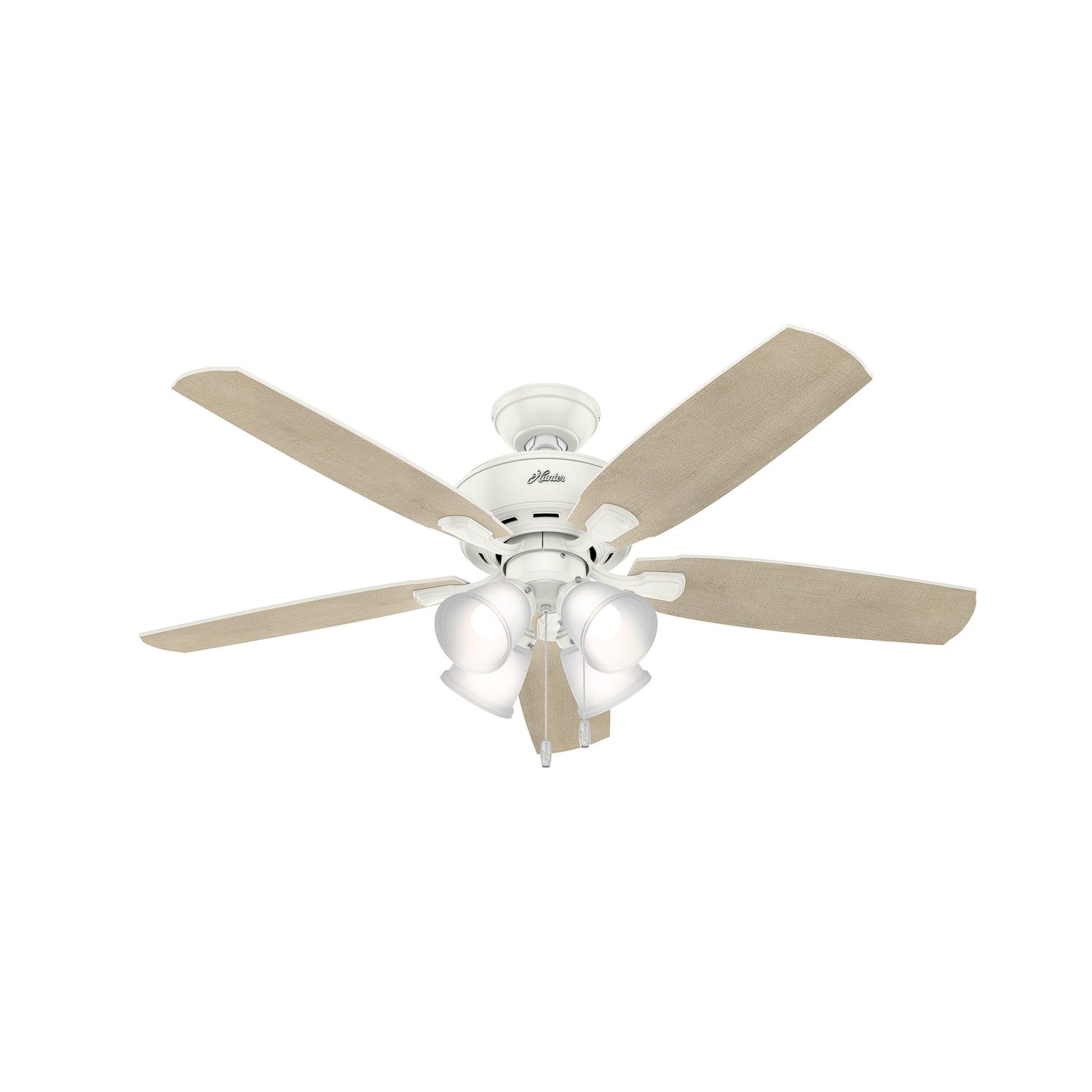 Hunter - 53217 - 52" Ceiling Fan - Amberlin - Fresh White