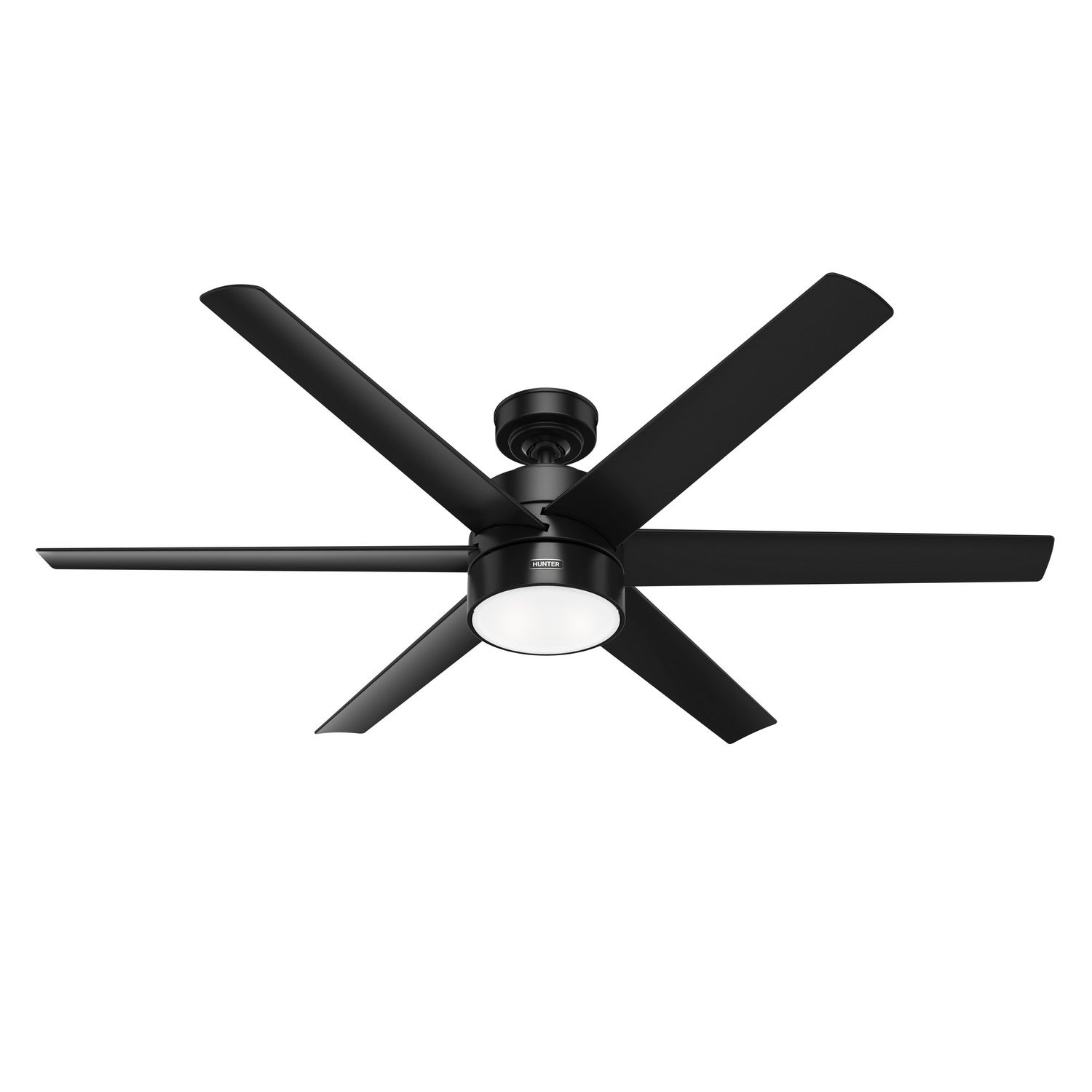 Hunter - 59624 - 60" Ceiling Fan - Solaria - Matte Black