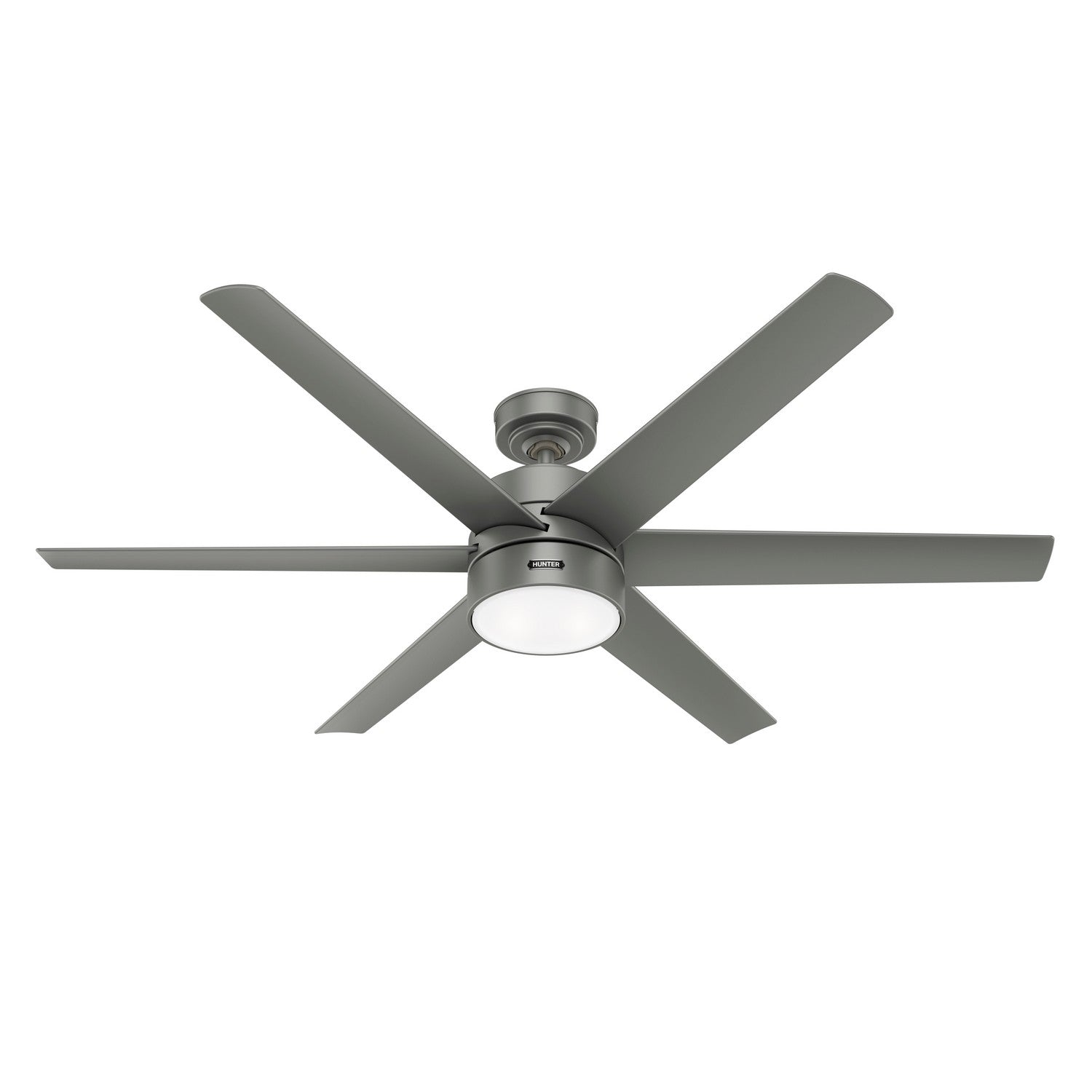 Hunter - 59625 - 60" Ceiling Fan - Solaria - Matte Silver