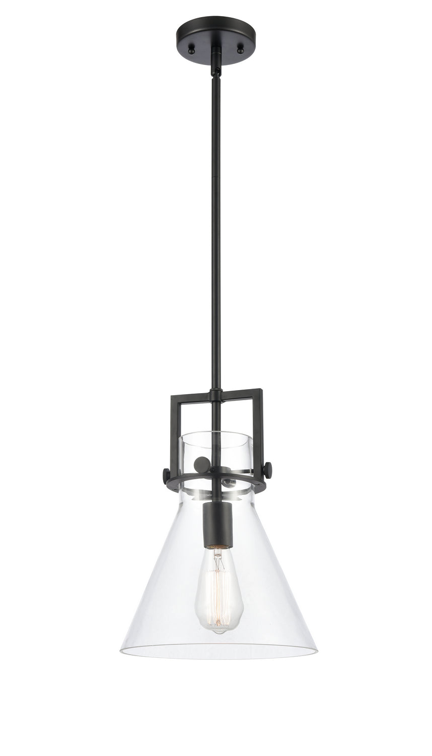 Innovations - 411-1S-BK-10CL - LED Mini Pendant - Downtown Urban - Matte Black