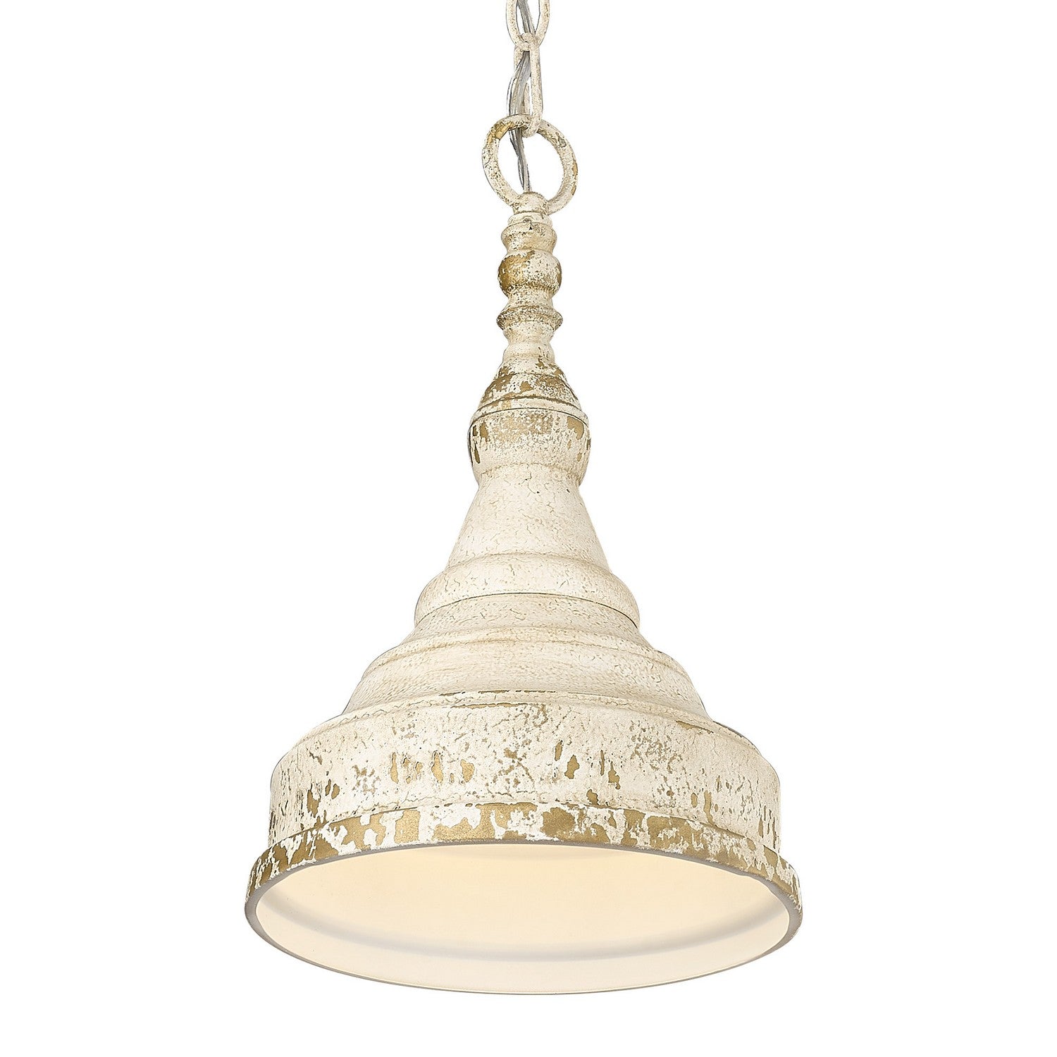 Golden - 0806-S AI - One Light Mini Pendant - Keating - Antique Ivory