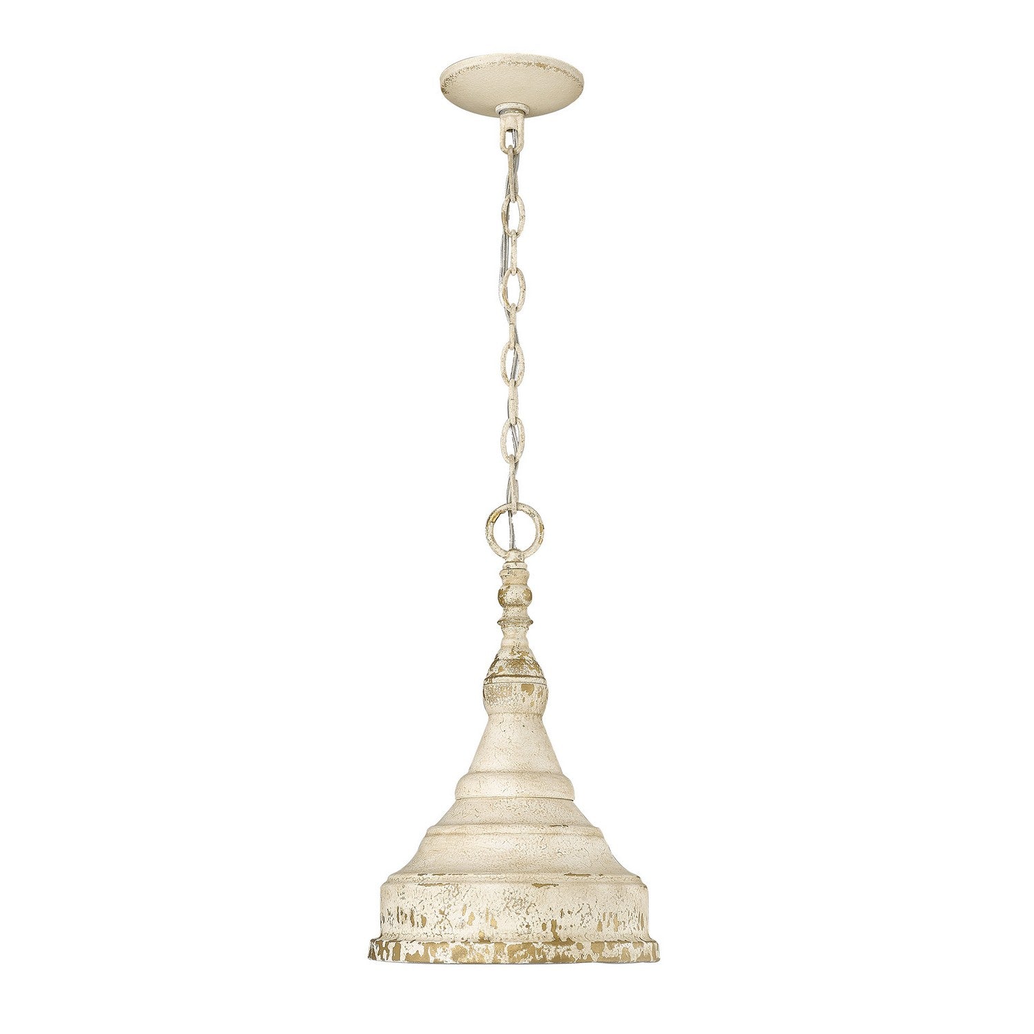 Golden - 0806-S AI - One Light Mini Pendant - Keating - Antique Ivory