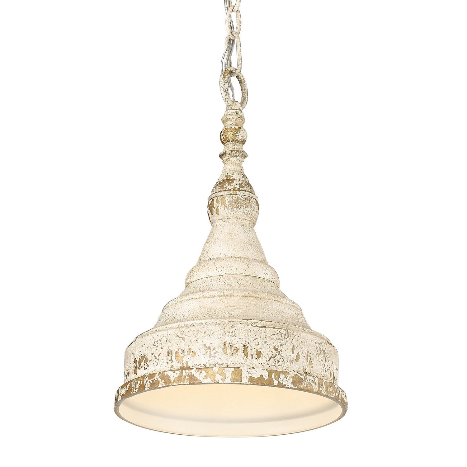 Golden - 0806-S AI - One Light Mini Pendant - Keating - Antique Ivory