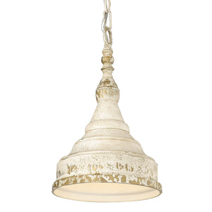 Golden - 0806-S AI - One Light Mini Pendant - Keating - Antique Ivory