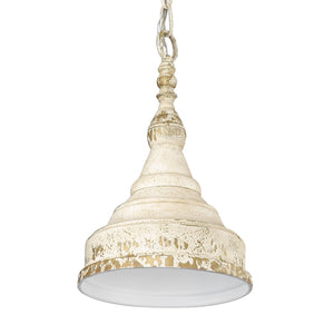 Golden - 0806-S AI - One Light Mini Pendant - Keating - Antique Ivory