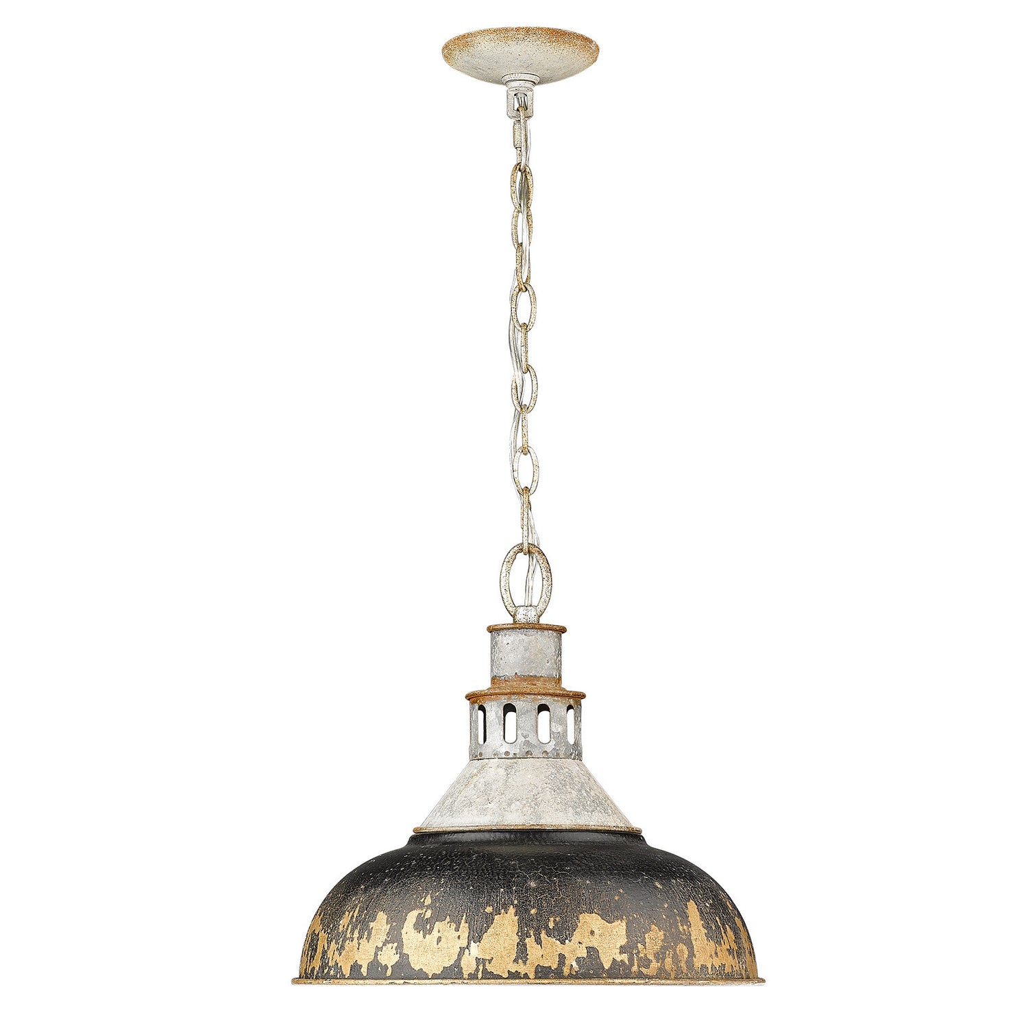 Golden - 0865-L AGV-ABI - One Light Pendant - Kinsley - Aged Galvanized Steel