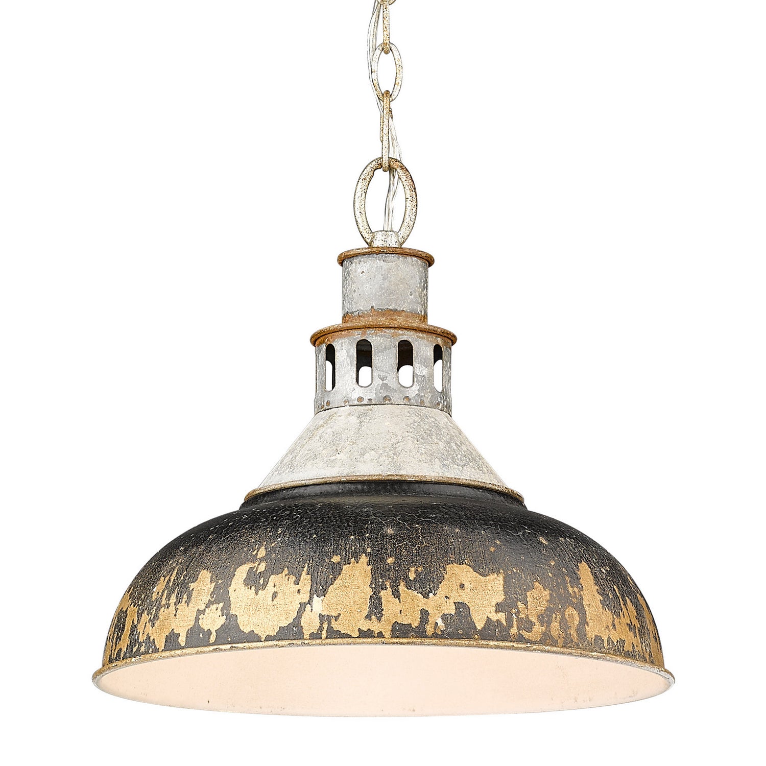 Golden - 0865-L AGV-ABI - One Light Pendant - Kinsley - Aged Galvanized Steel