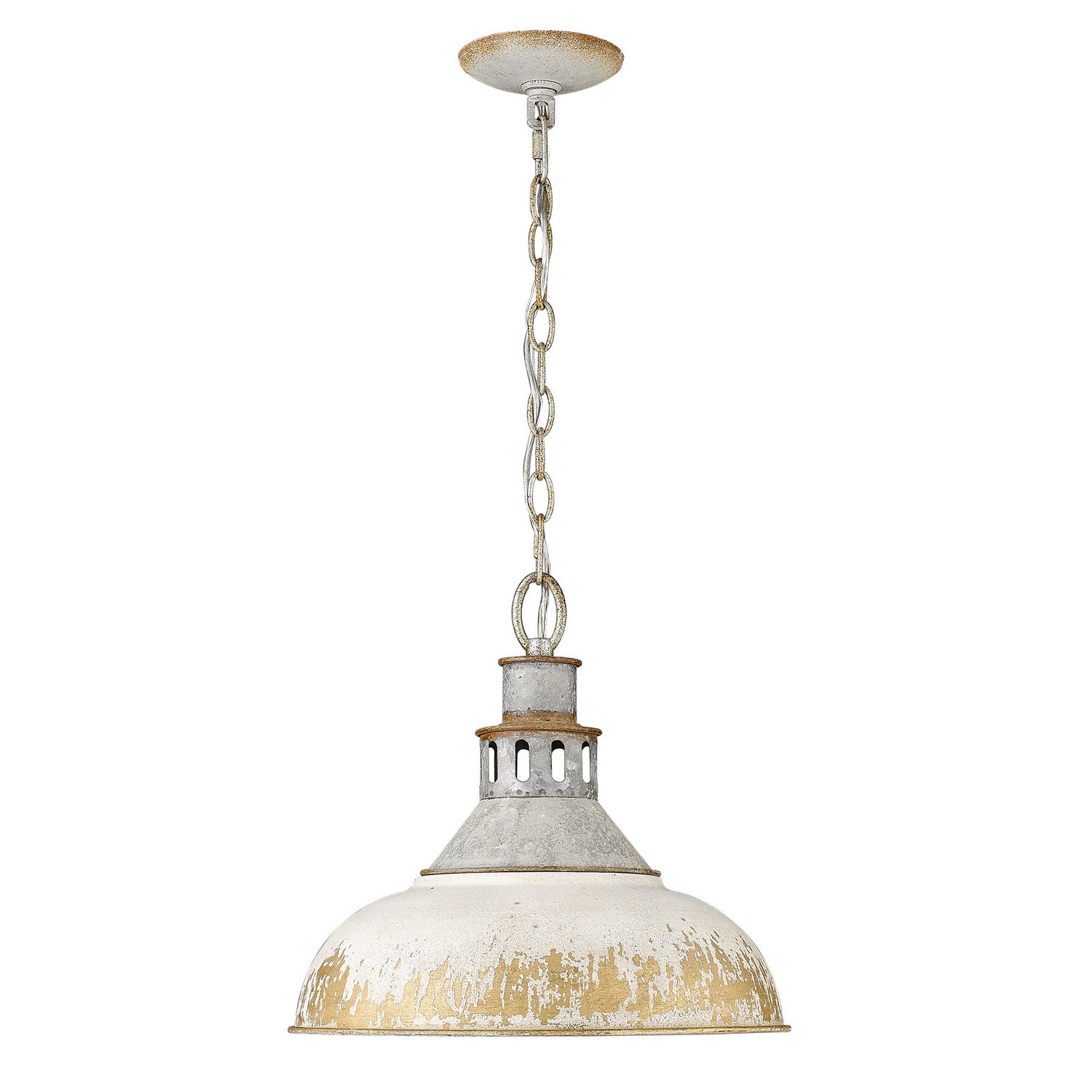 Golden - 0865-L AGV-AI - One Light Pendant - Kinsley - Aged Galvanized Steel