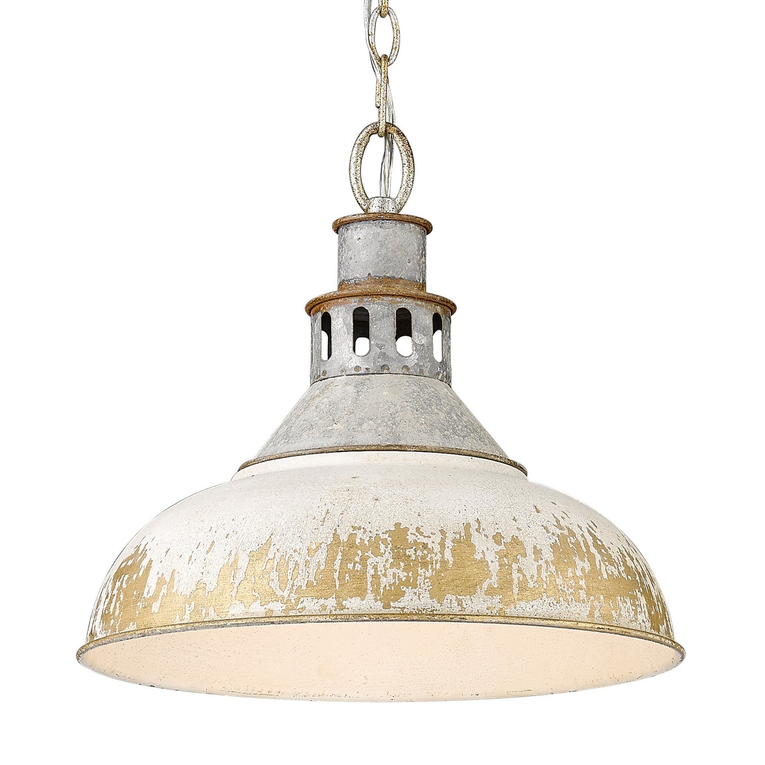 Golden - 0865-L AGV-AI - One Light Pendant - Kinsley - Aged Galvanized Steel