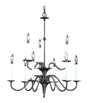 Framburg - 9229 MB - Nine Light Chandelier - Jamestown - Mahogany Bronze