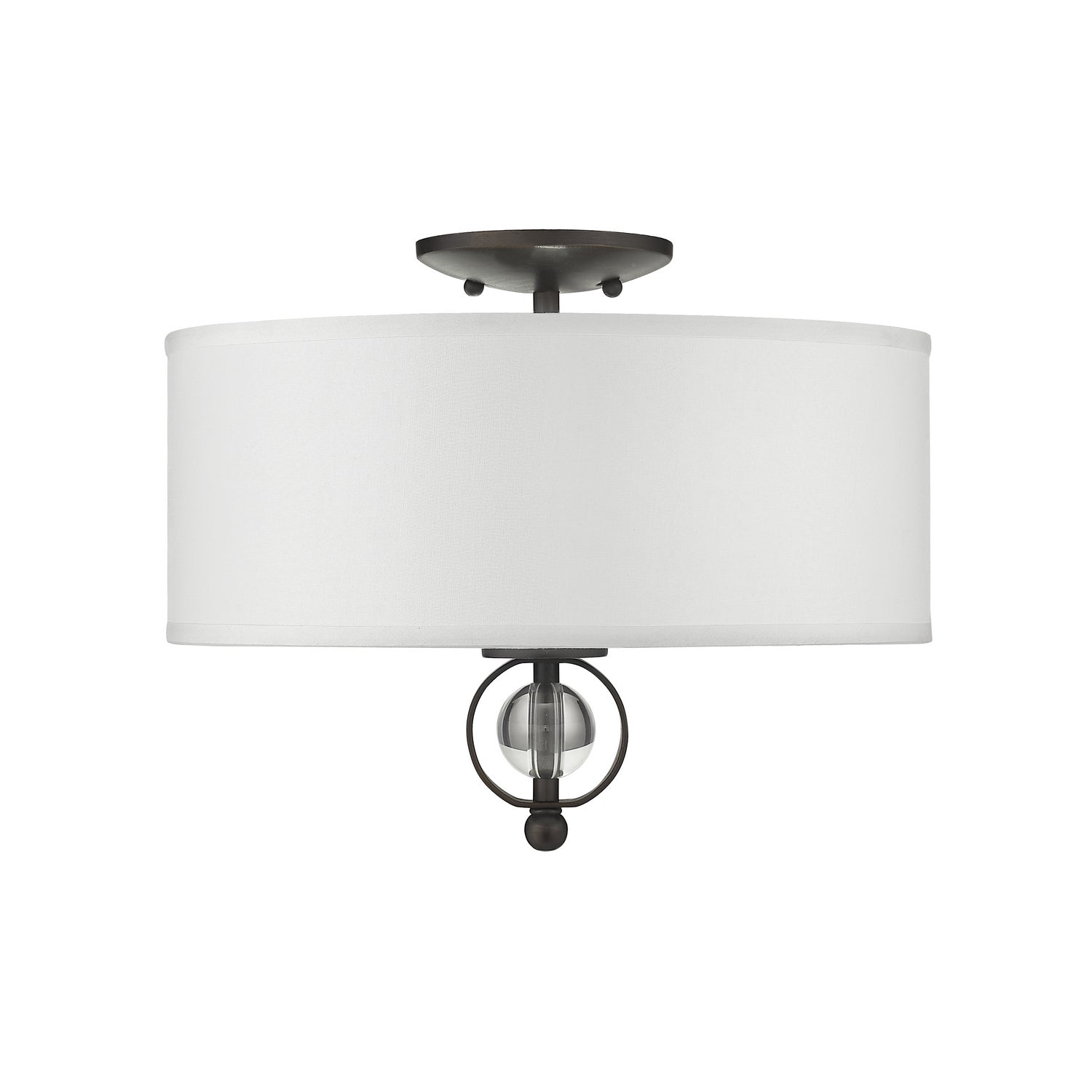 Golden - 1030-FM RBZ - Two Light Flush Mount - Cerchi - Rubbed Bronze