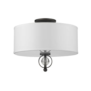 Golden - 1030-FM RBZ - Two Light Flush Mount - Cerchi - Rubbed Bronze