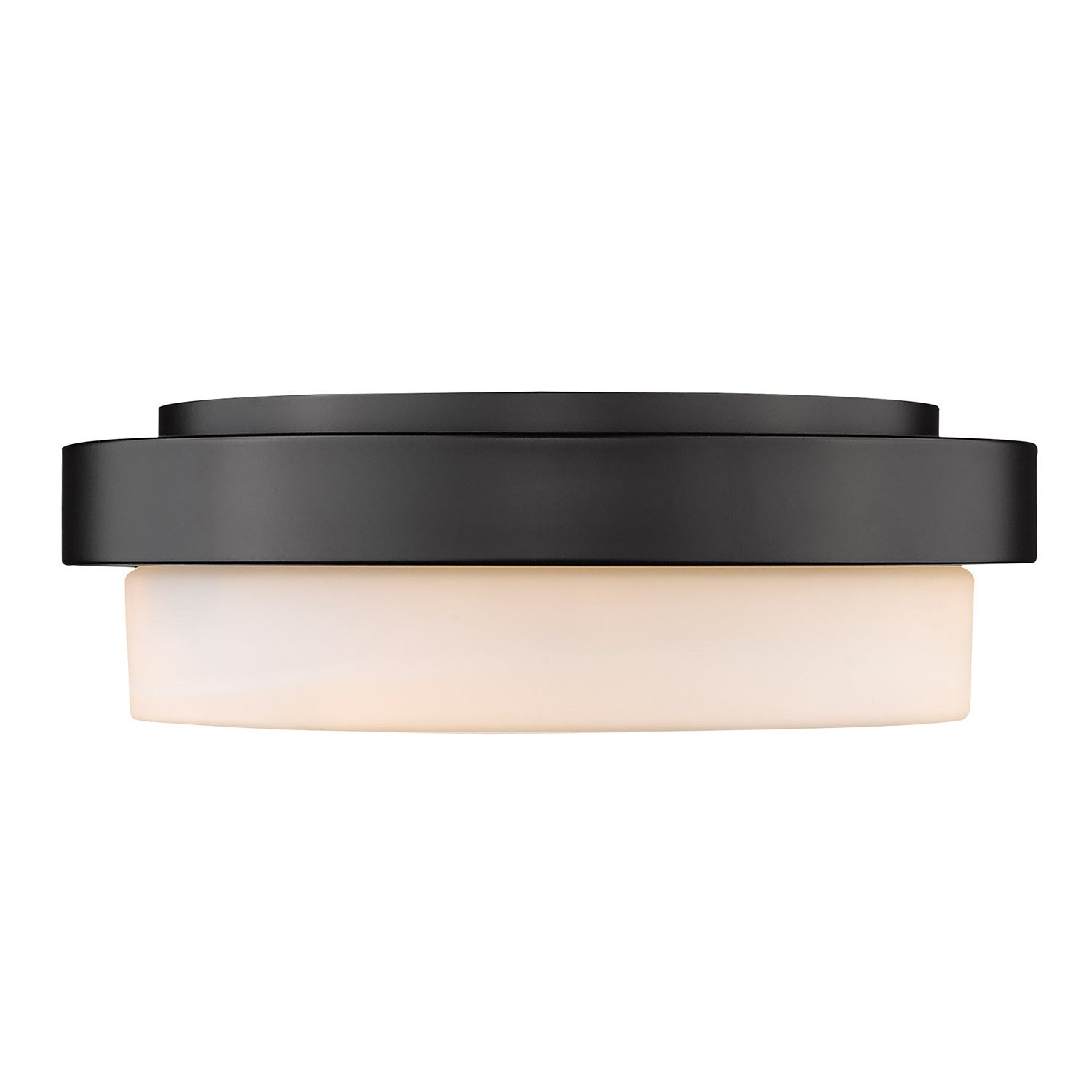 Golden - 1270-13 BLK - Two Light Flush Mount - Multi-Family - Matte Black