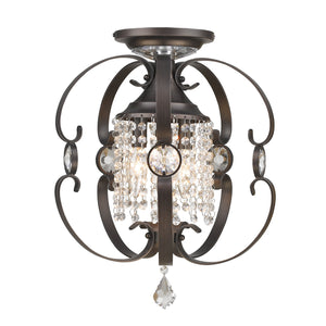 Golden - 1323-M3 EBB - Three Light Mini Chandelier - Ella EBB - Brushed Etruscan Bronze