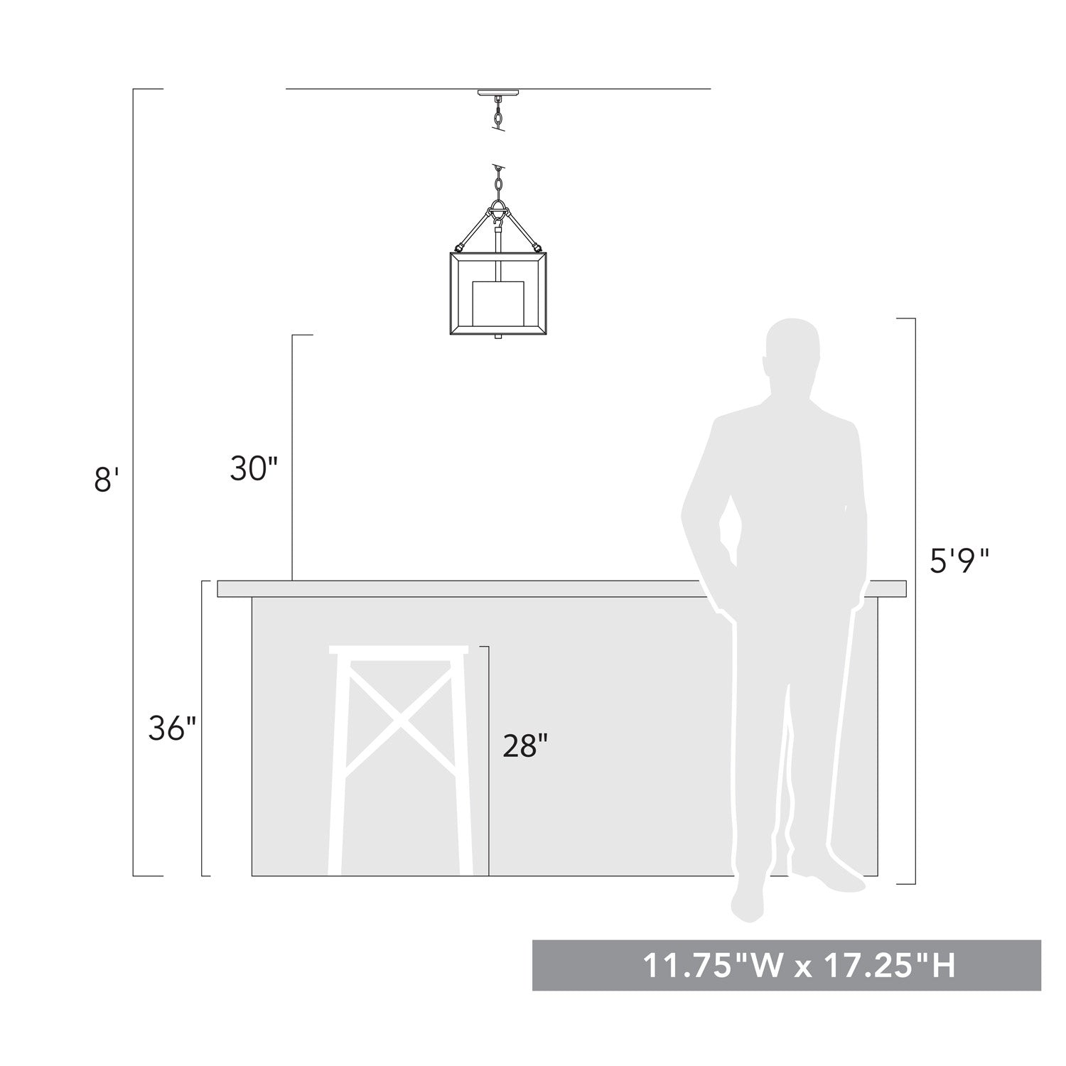 Golden - 2073-M3 GMT - Three Light Mini Chandelier - Smyth - Gunmetal Bronze