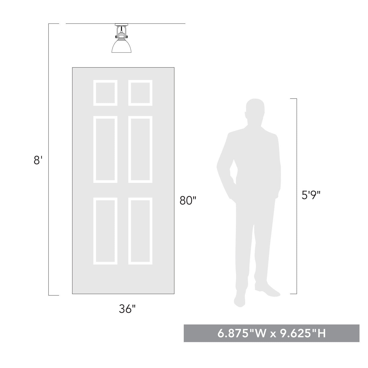 Golden - 3118-1SF RBZ-SD - One Light Semi-Flush Mount - Hines RBZ - Rubbed Bronze