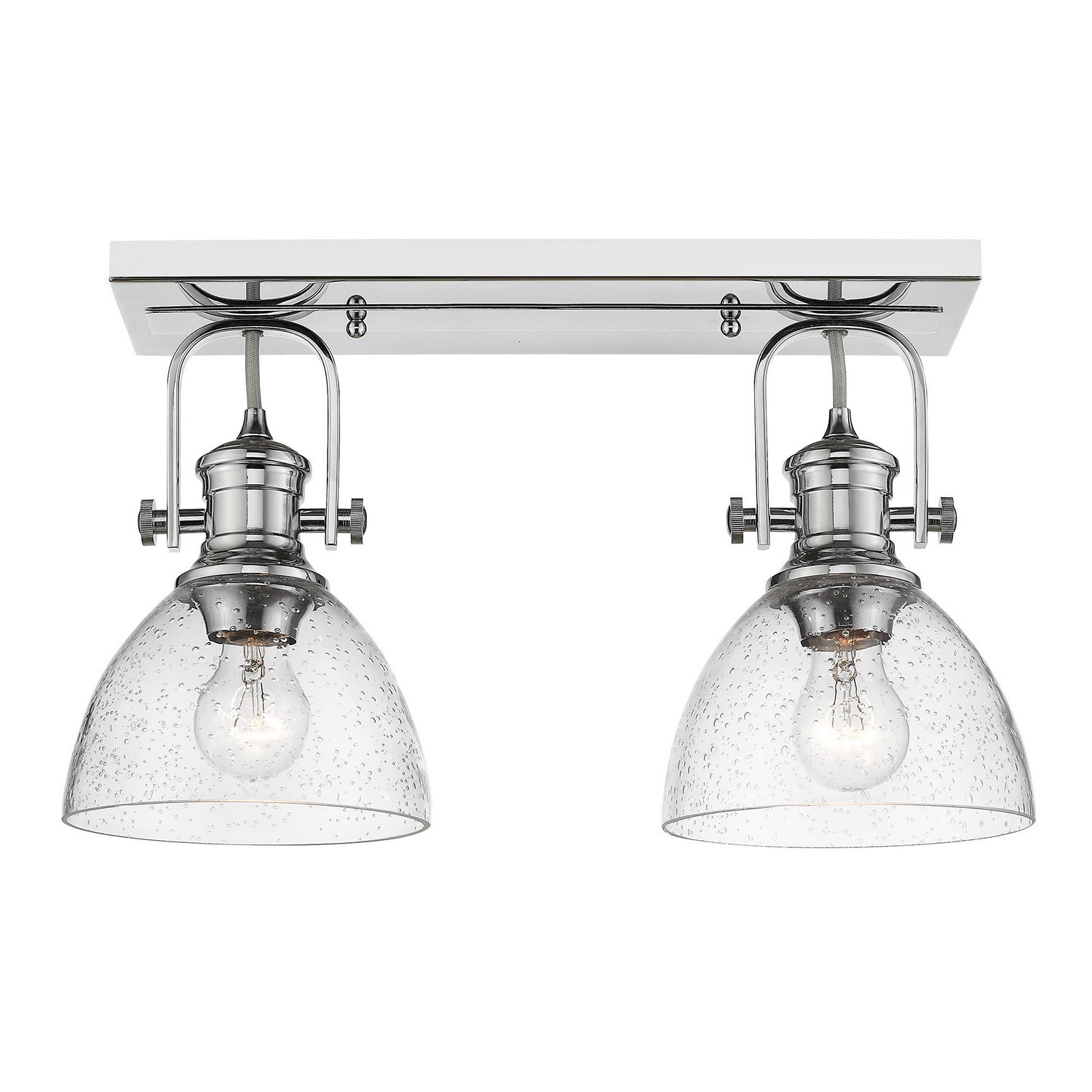 Golden - 3118-2SF CH-SD - Two Light Semi-Flush Mount - Hines CH - Chrome