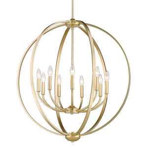 Golden - 3167-9 OG - Nine Light Chandelier - Colson OG - Olympic Gold