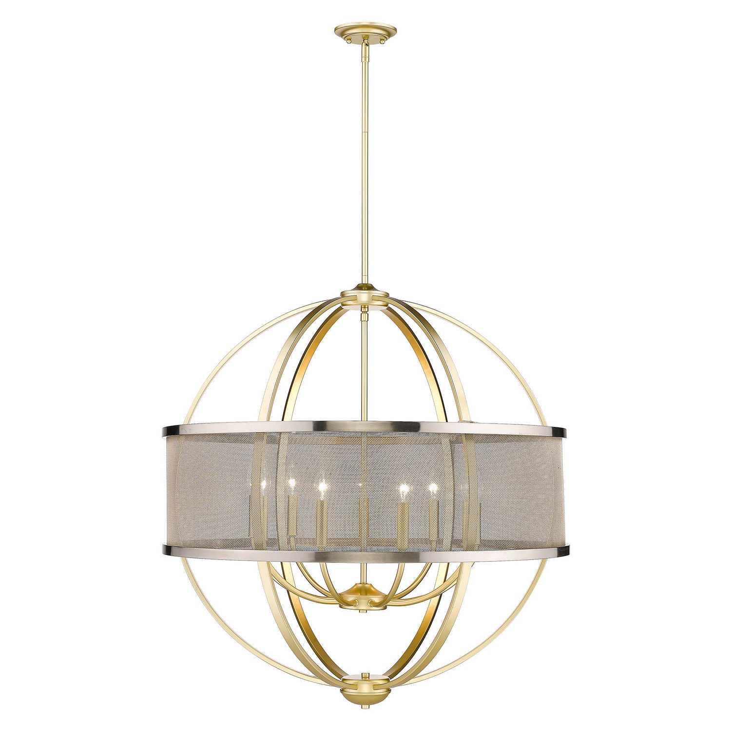 Golden - 3167-9 OG-PW - Nine Light Chandelier - Colson OG - Olympic Gold