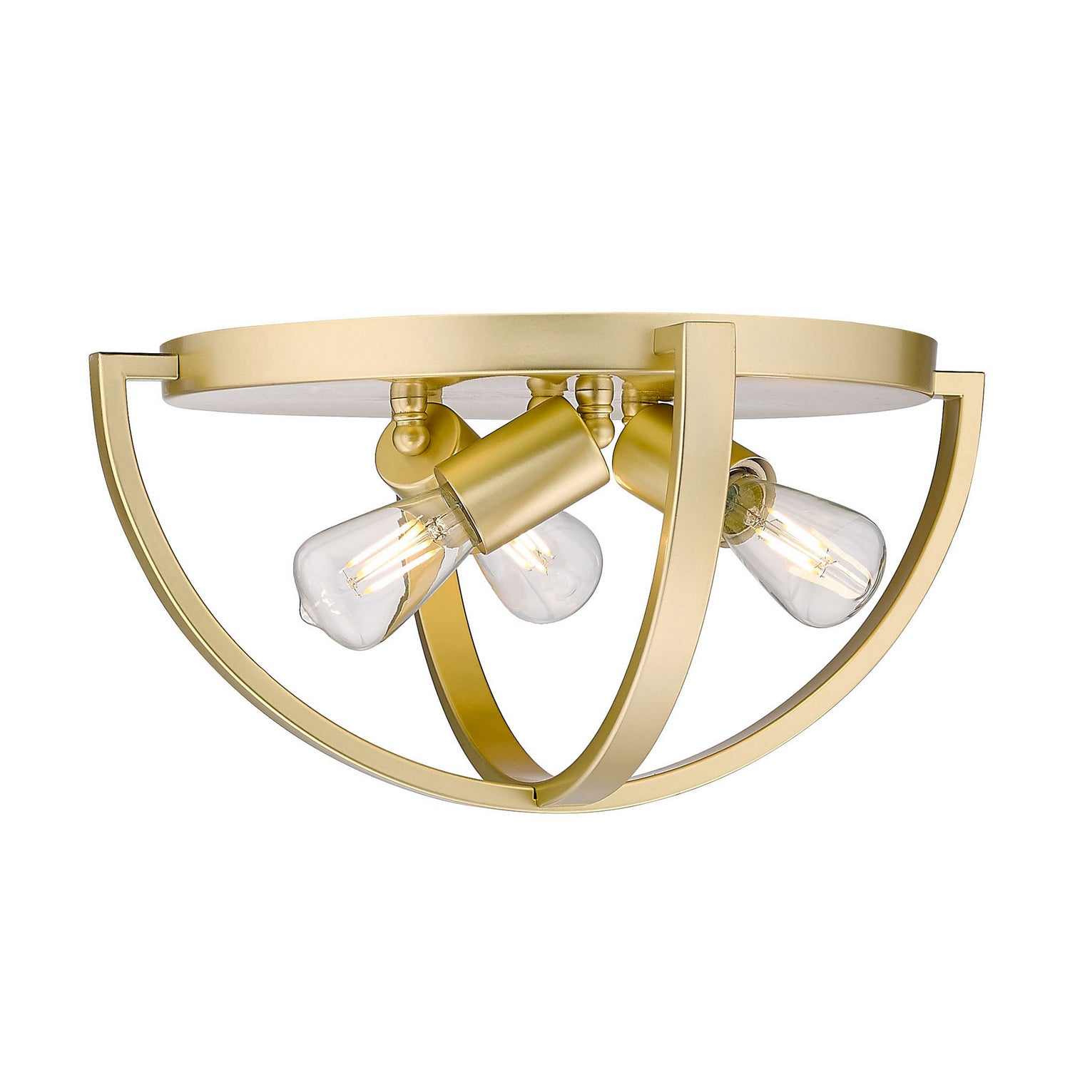 Golden - 3167-FM15 OG - Three Light Flush Mount - Colson OG - Olympic Gold