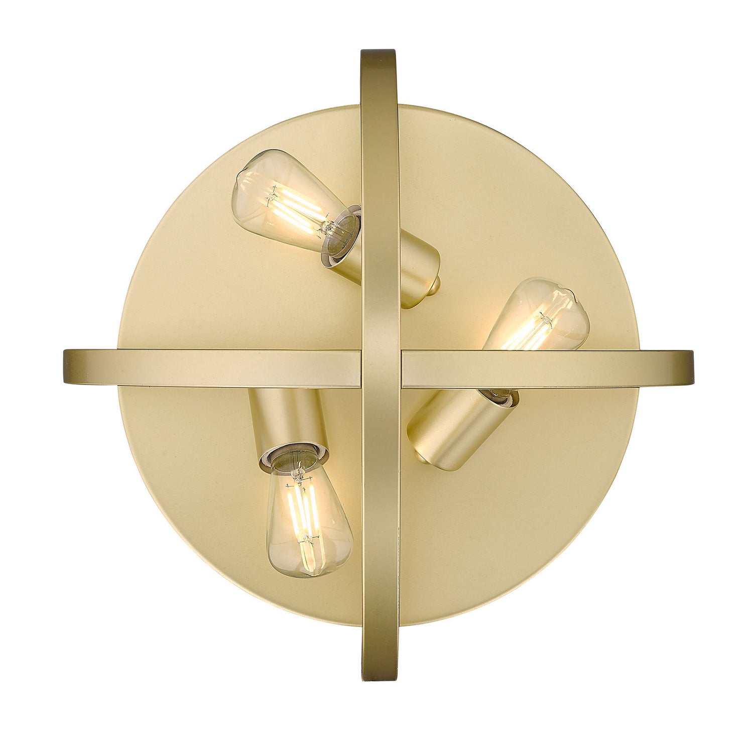 Golden - 3167-FM15 OG - Three Light Flush Mount - Colson OG - Olympic Gold