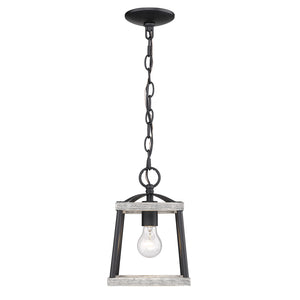 Golden - 3184-M1L NB-GH - One Light Mini Pendant - Teagan - Natural Black