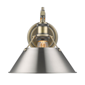 Golden - 3306-1W AB-PW - One Light Wall Sconce - Orwell AB - Aged Brass