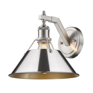 Golden - 3306-1W PW-CH - One Light Wall Sconce - Orwell PW - Pewter