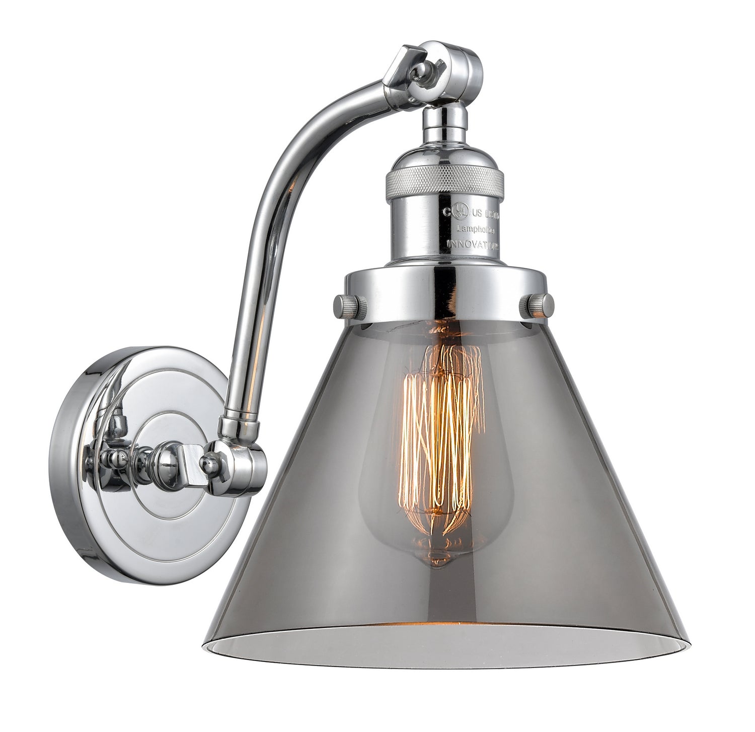 Innovations - 515-1W-PC-G43 - One Light Wall Sconce - Franklin Restoration - Polished Chrome