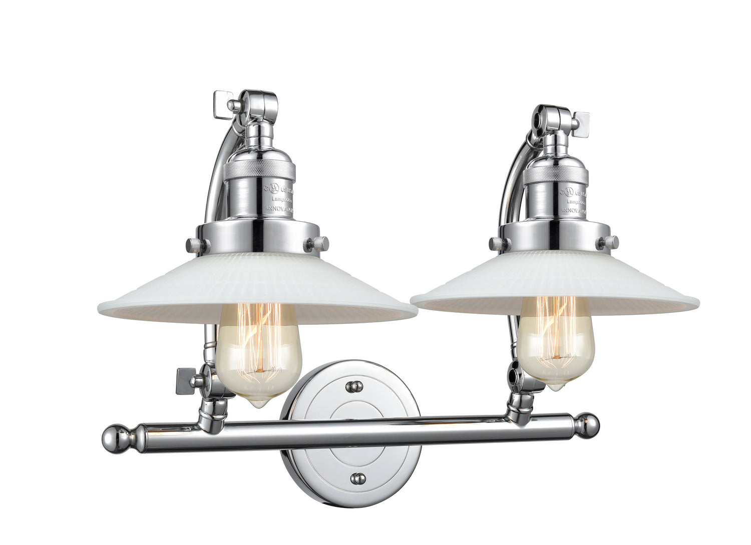 Innovations - 515-2W-PC-G1 - Two Light Bath Vanity - Franklin Restoration - Polished Chrome