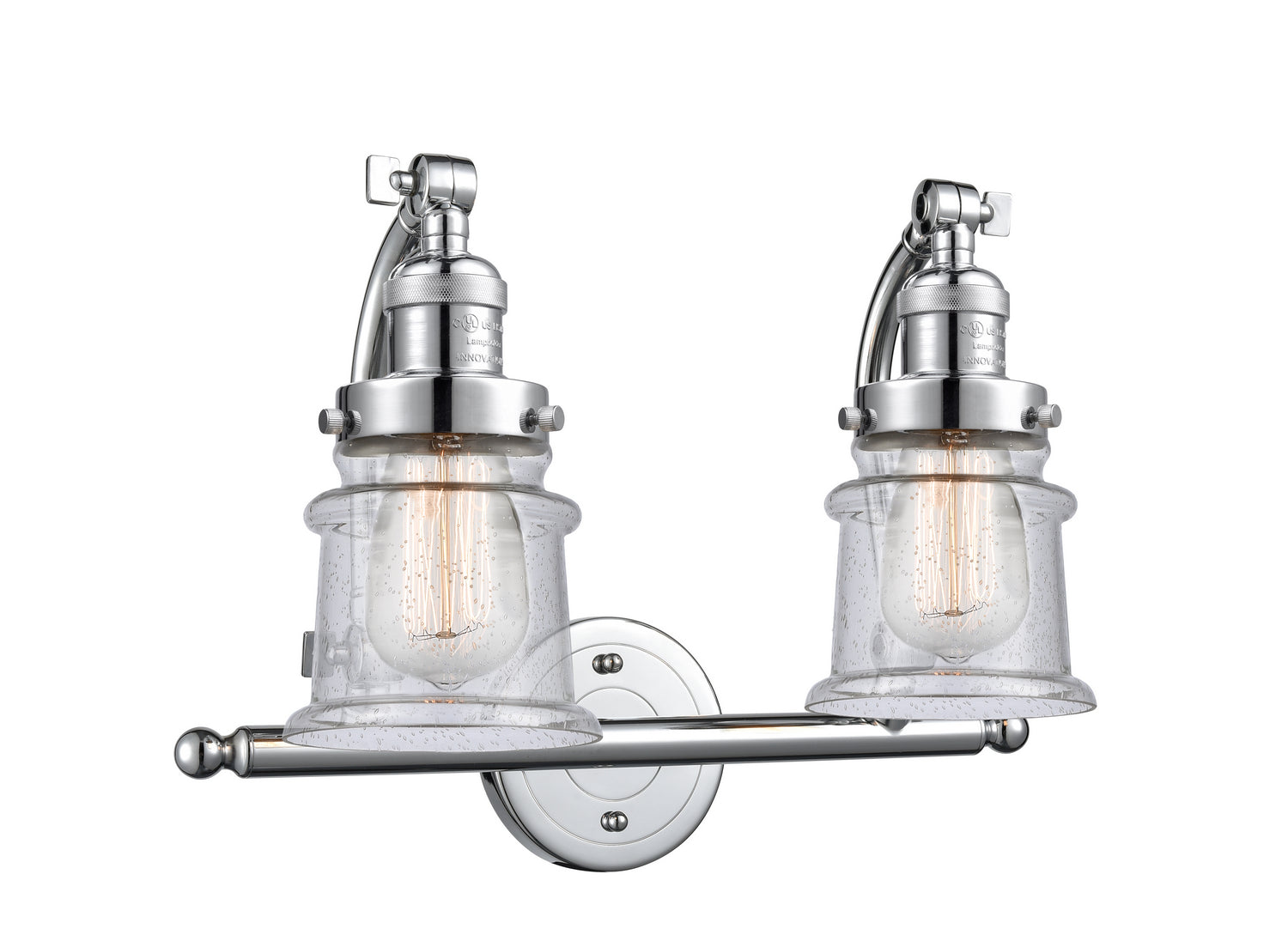 Innovations - 515-2W-PC-G184S - Two Light Bath Vanity - Franklin Restoration - Polished Chrome