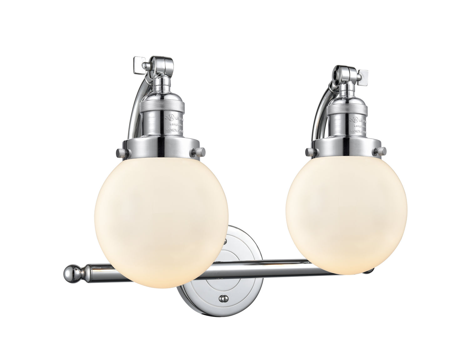 Innovations - 515-2W-PC-G201-6 - Two Light Bath Vanity - Franklin Restoration - Polished Chrome