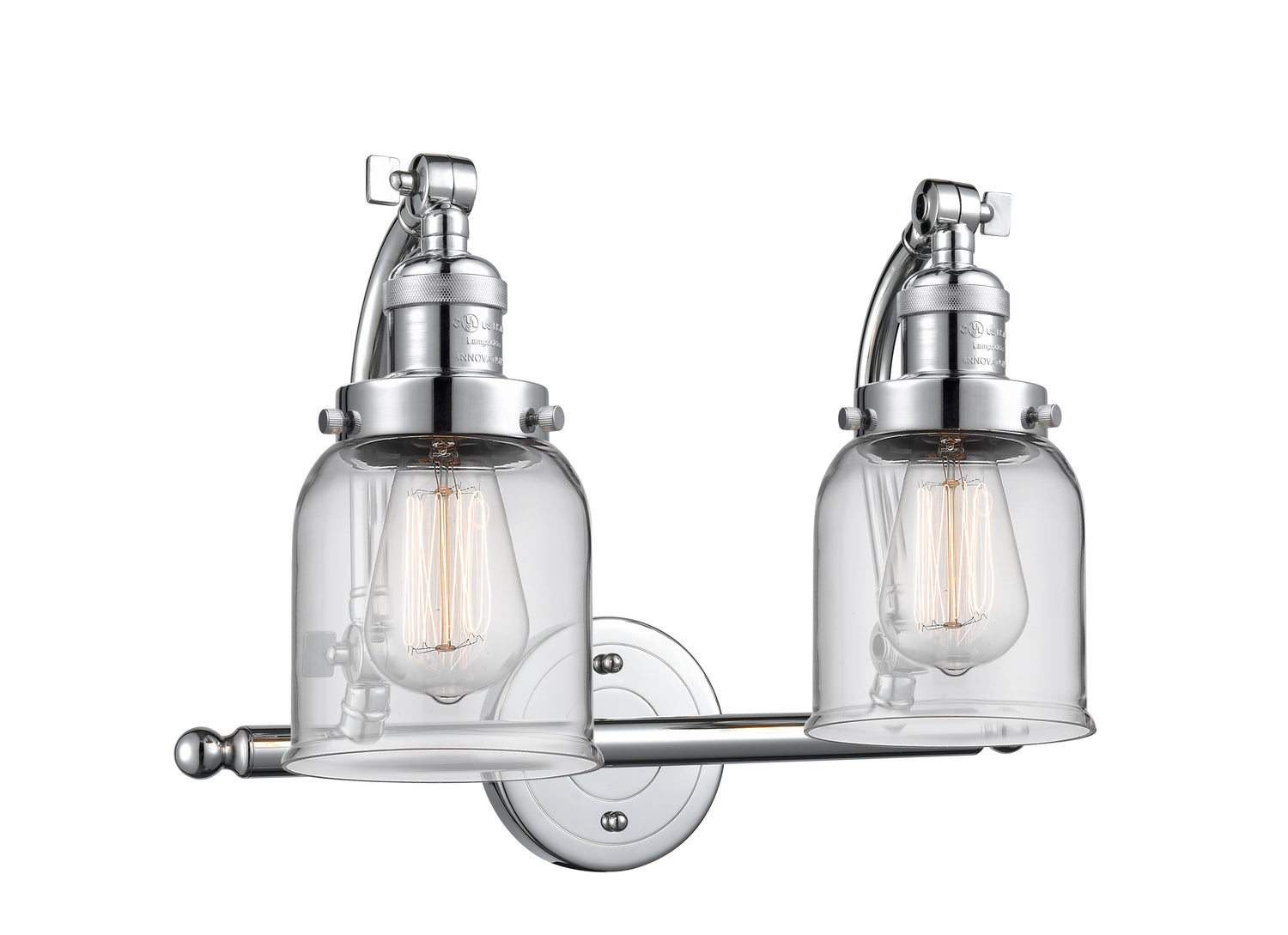 Innovations - 515-2W-PC-G52 - Two Light Bath Vanity - Franklin Restoration - Polished Chrome